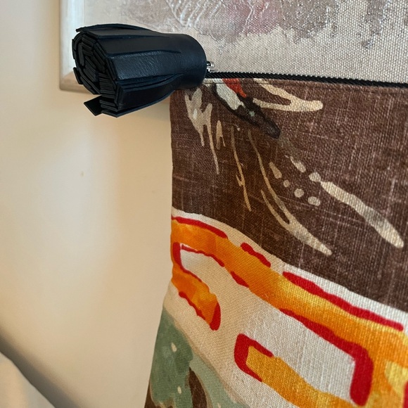 Jim Thompson Black Leather Clutch with Dragon Design - Picture 7 of 11